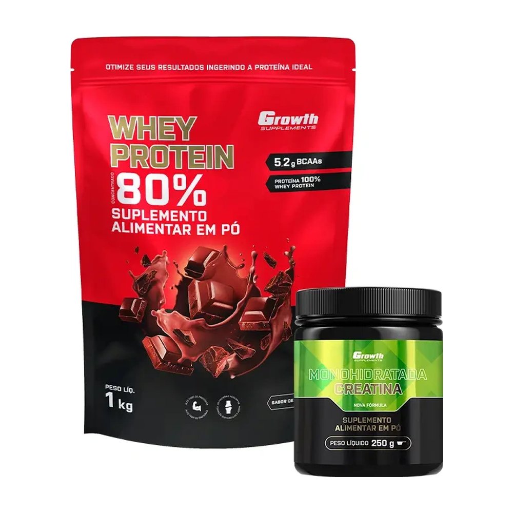 Kit Whey Protein Concentrado 1kg e Creatina Monohidratada 250g — | Farmácia Resyla