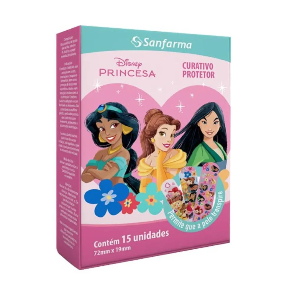 Curativo Sanfarma Princesa 15 Unidades — | Farmácia Resyla