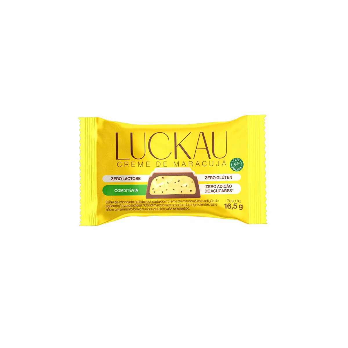 Barra Luckau Crunch ao Leite Maracujá 16,5g — | Farmácia Resyla