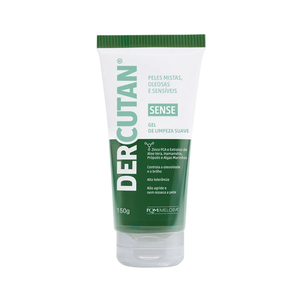 Dercutan Sense Gel Para Limpeza Suave 150gr — | Farmácia Resyla