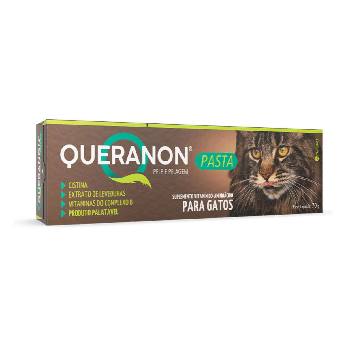 Suplemento Vitamínico Aminoácido Queranon Pasta 70Gr para Gatos — | Farmácia Resyla
