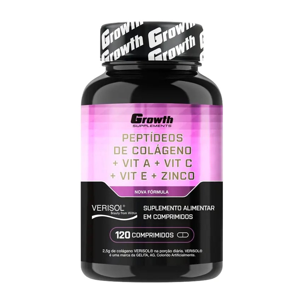Peptídeos de Colágeno + Vit A + Vit C + Vit E + Zinco 120 comp — | Farmácia Resyla