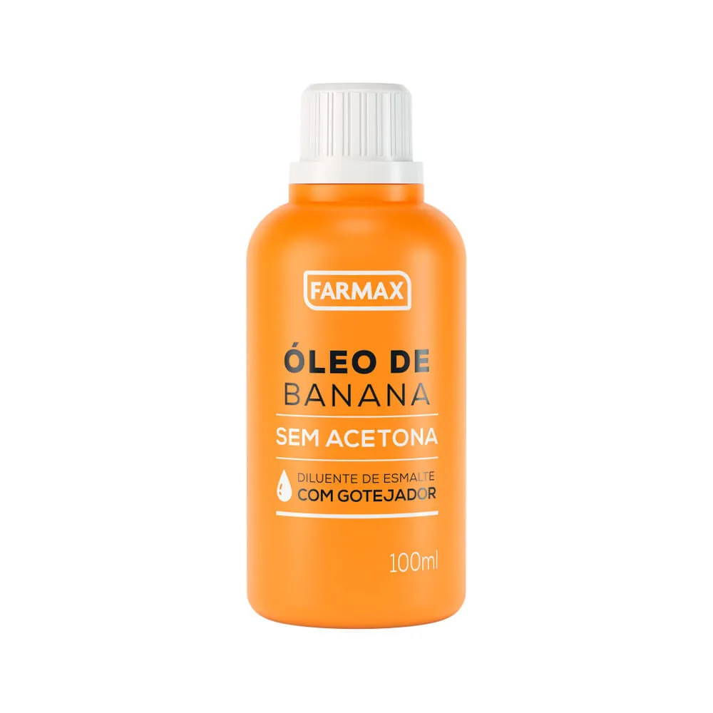 Oleo De Banana Farmax 100ml Sem Acetona — | Farmácia Resyla