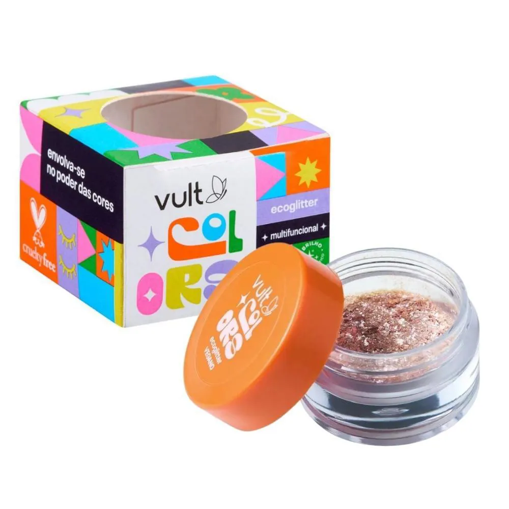 Ecoglitter Multifuncional Vult Colors Prata Paête 1g — Vult | Farmácia Resyla