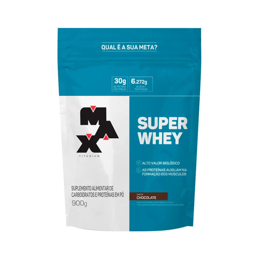 Max Super Whey 900gr Chocolate Refil — | Farmácia Resyla