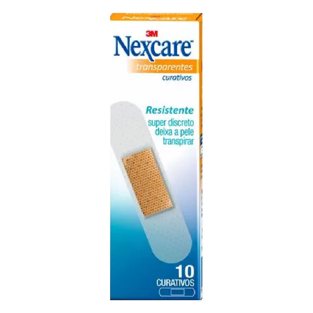 Curativo 3m Nexcare Com 10 Adesivos Transparentes — | Farmácia Resyla