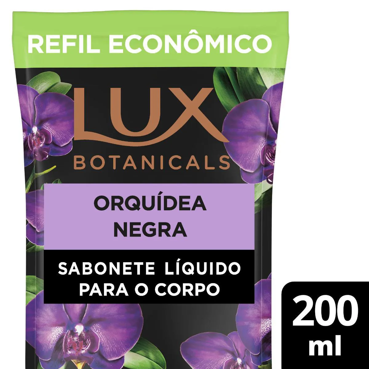 Sabonete Líquido Lux Botanicals Orquídea Negra Refil com 200ml — Lux | Farmácia Resyla