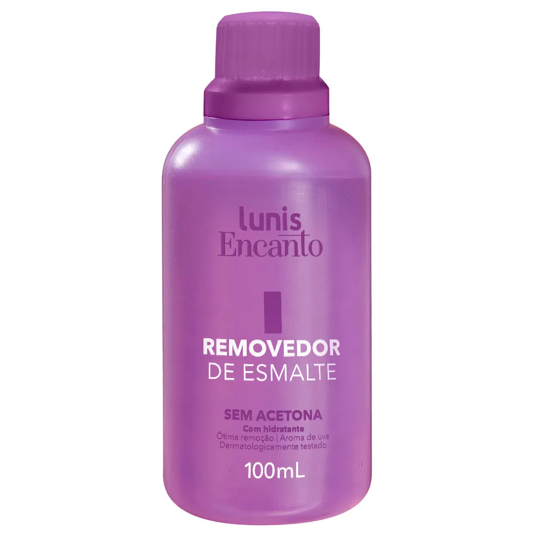 Removedor Esmalte Lunis Encanto 100ml Sem Acetona — | Farmácia Resyla