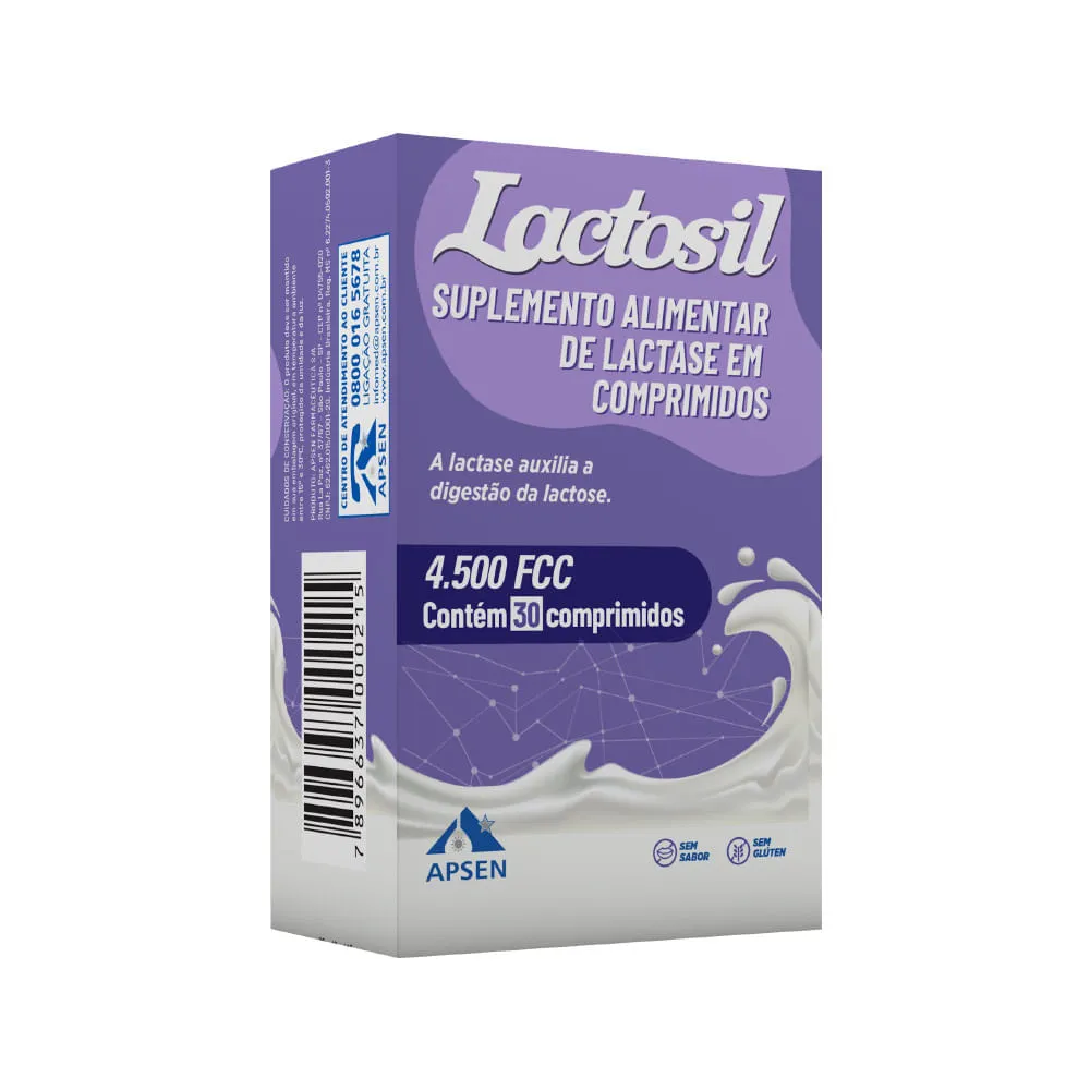 Lactosil Com 30 Comprimidos 4500 Fcc — | Farmácia Resyla