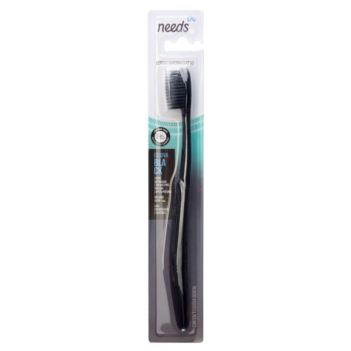Escova de Dente Needs Black Supermacia 1 Unidade — Needs | Farmácia Resyla