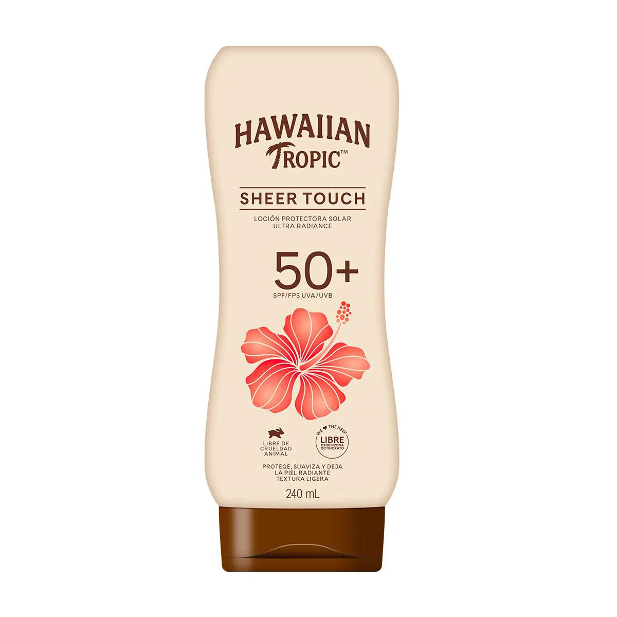 Protetor Solar Hawaiian Tropic Sheer Touch Ultra Radiance FPS 50+ Loção 240ml — | Farmácia Resyla