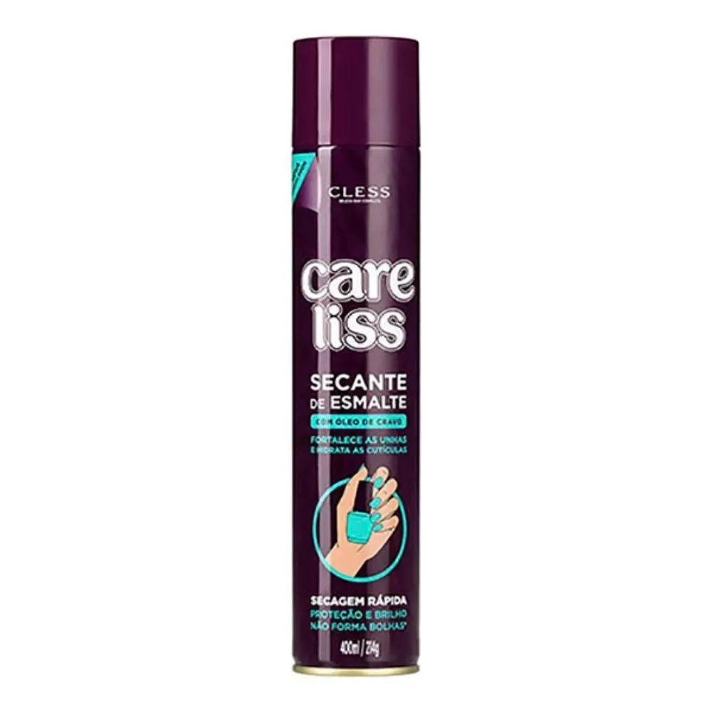 Spray Secante de Esmalte Care Liss Oleo de Cravo 400ml Cless — | Farmácia Resyla