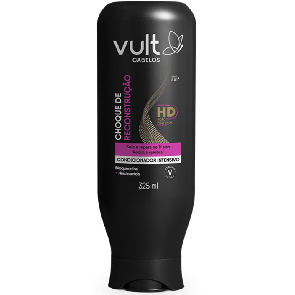 Condicionador Vult Cab 325ml Choque Reconstrucao — Vult | Farmácia Resyla