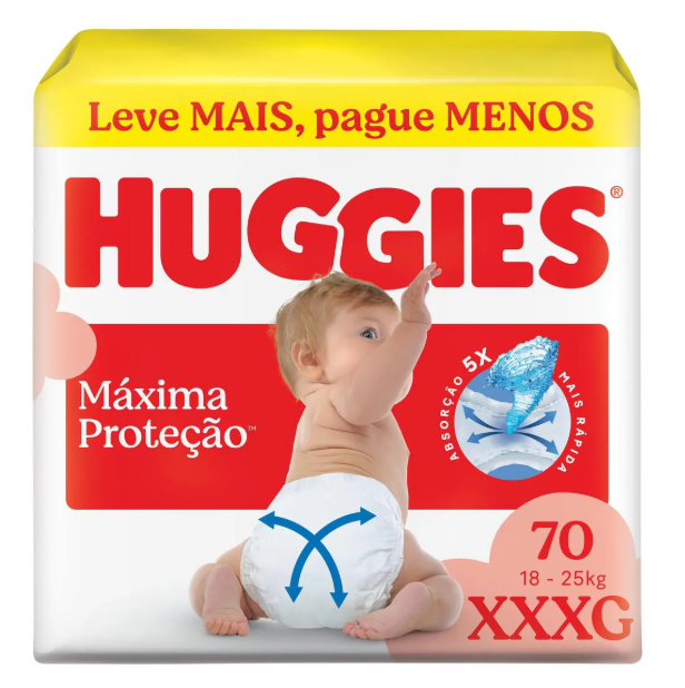 Fralda Calça Huggies Supreme Care XXXG 70 unidades — Huggies | Farmácia Resyla