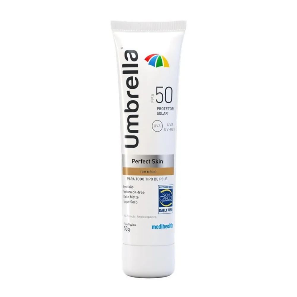 Protetor Solar Umbrella Perfect Skin Tom Médio Fps50 50g — | Farmácia Resyla