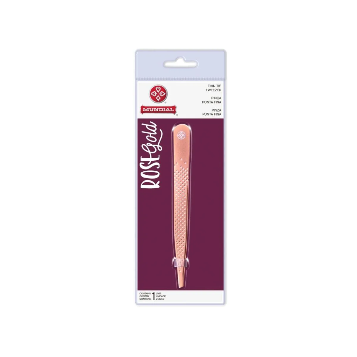 Pinça Ponta Diagonal Rose Gold Bc-514 Sobrancelhas Mundial — | Farmácia Resyla