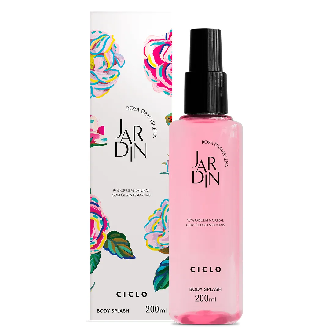 Body Splash Ciclo Jardin Rosa Damascena 200ml — | Farmácia Resyla