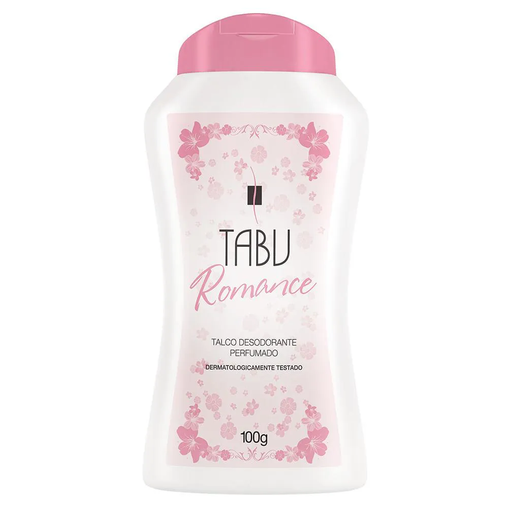 Talco Desodorante Perfumado Tabu Romance Adulto 100g — | Farmácia Resyla