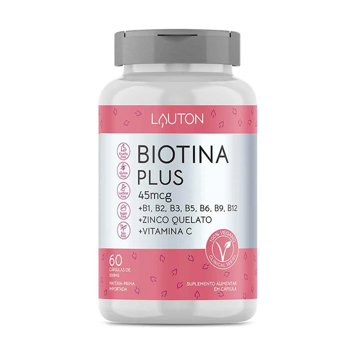 Suplemento Alimentar Lauton Biotina Plus 60 Cápsulas — | Farmácia Resyla