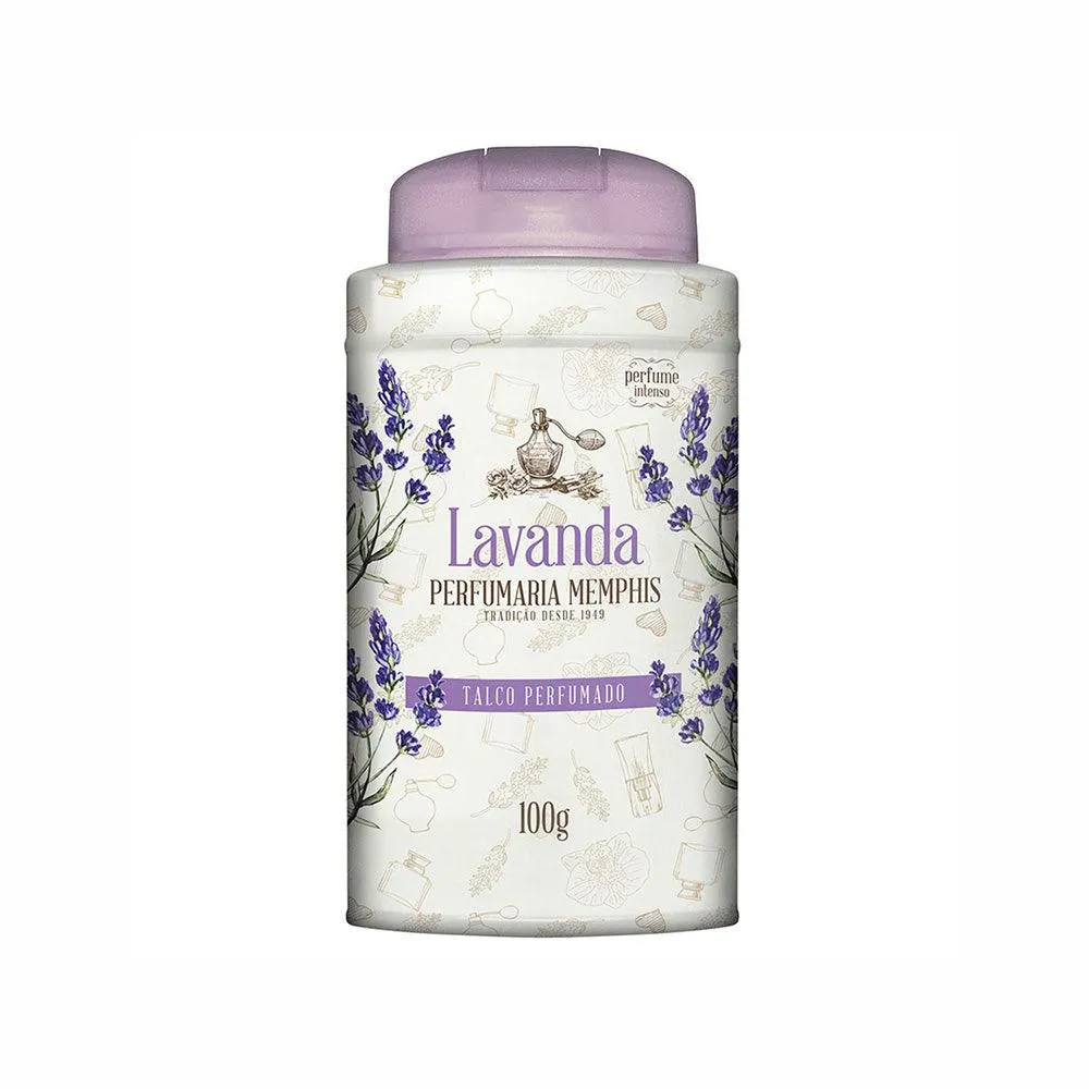 Talco Memphis Lavanda Perfumado 100g — | Farmácia Resyla