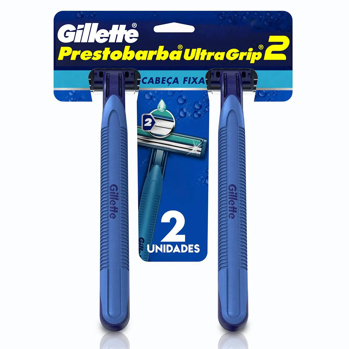 Aparelho para Barbear Masculino Gillette Prestobarba Ultragrip com 2 unidades — Gillette | Farmácia Resyla