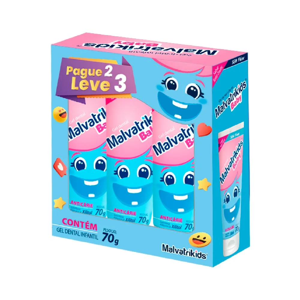 Gel Dental Malvatrikids 70gr 3 Baby — | Farmácia Resyla