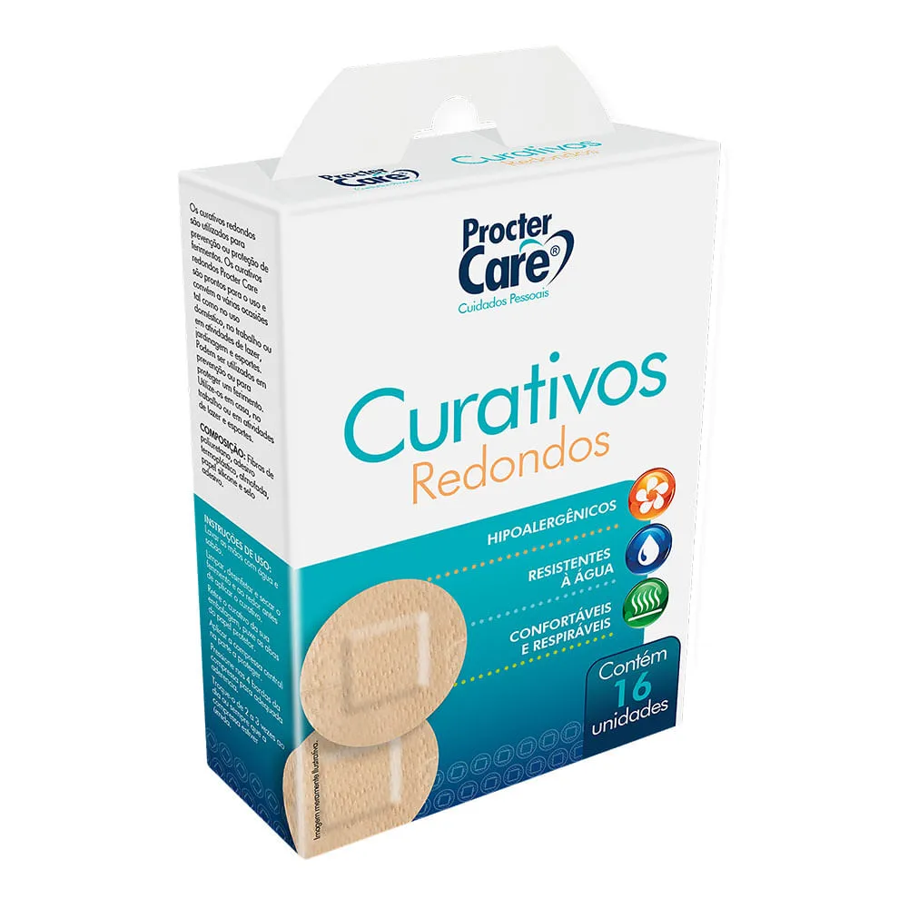 Curativo Redondo Procter Care Com 16 Unidades — | Farmácia Resyla