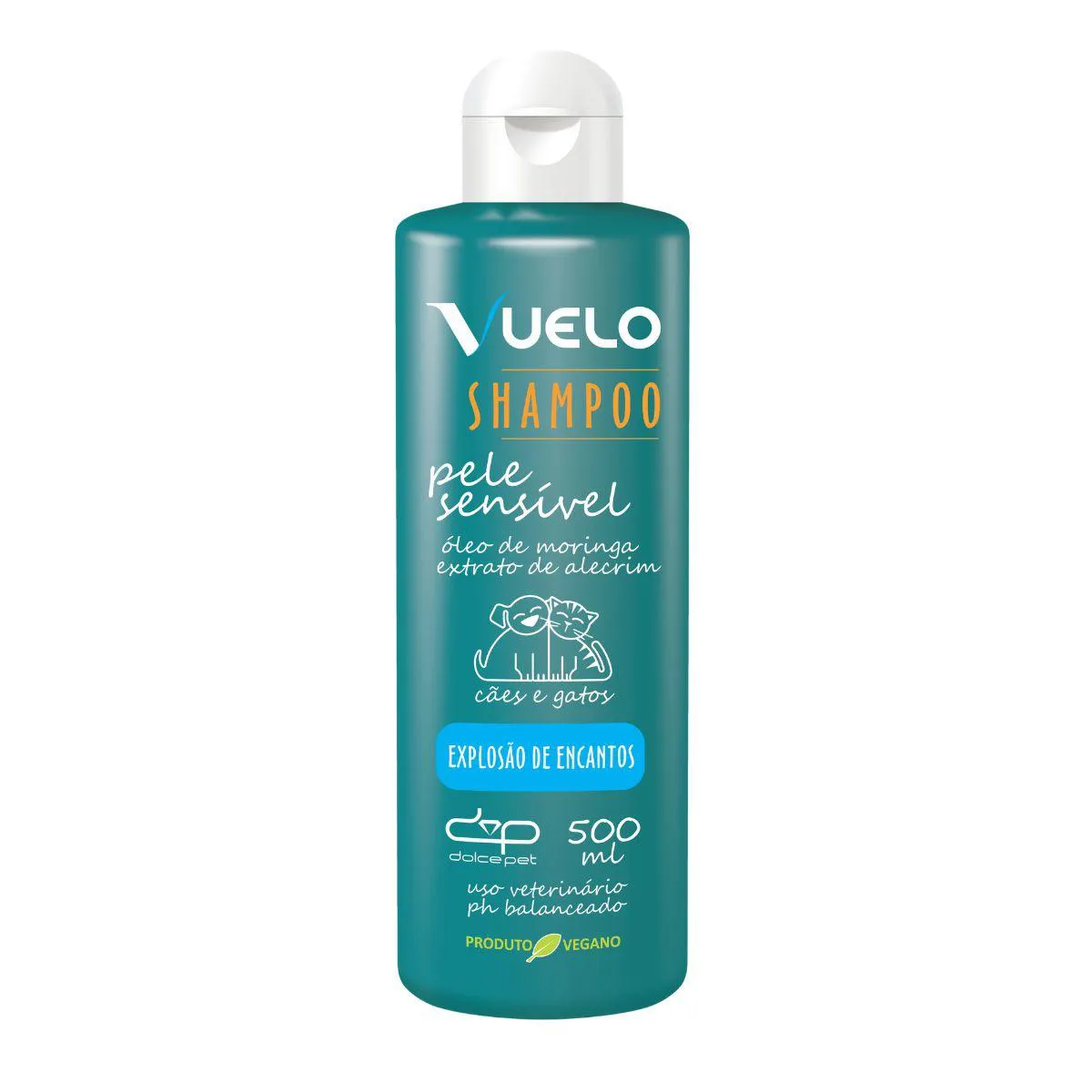 Shampoo Vuelo Pele Sensível Explosão de Encantos para Cães e Gatos 500Ml — | Farmácia Resyla