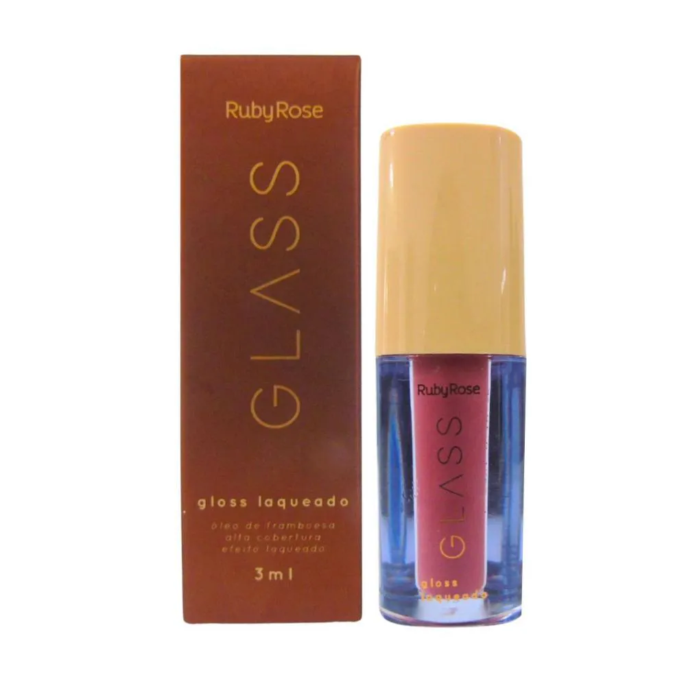 Gloss Laqueado Ruby Rose Glass Bg03 3ml — Ruby Rose | Farmácia Resyla