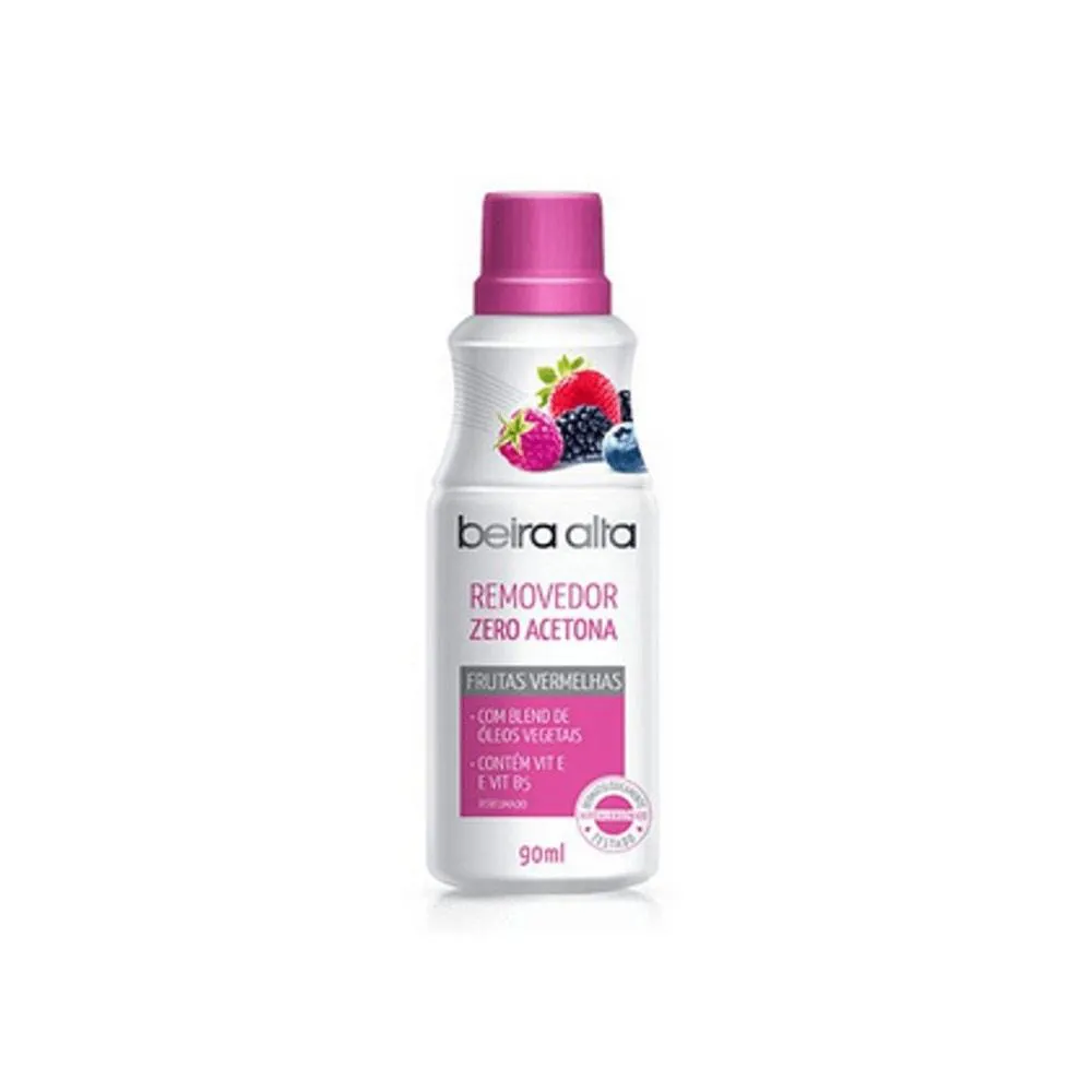 Removedor Esmalte Beira Alta sem Acetona Frutas Vermelha 90ml — | Farmácia Resyla