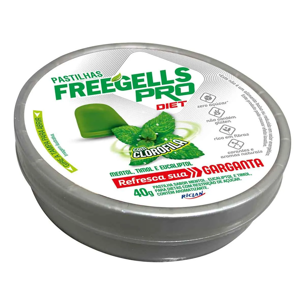 Pastilha Freegells Pró Eucalipto Diet 40g — | Farmácia Resyla