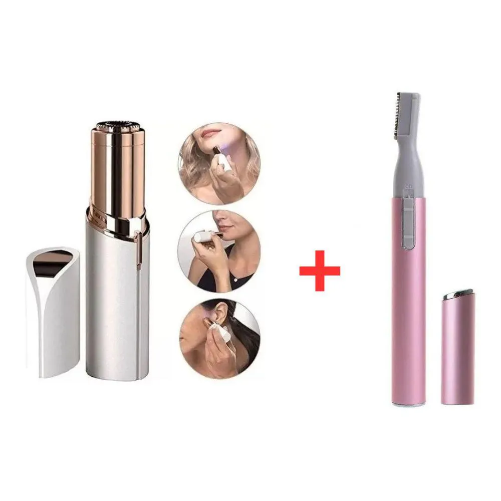 Kit Depilador Portátil para Sobrancelha e Depilador Facial Buço Aparador de Pelos — | Farmácia Resyla