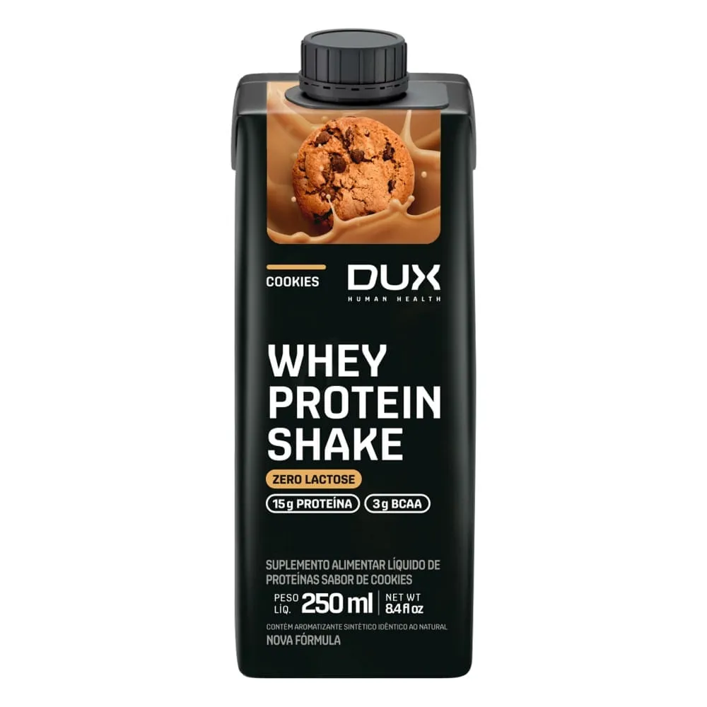 Dux Whey Protein Shake 15g Cookies 250ml — | Farmácia Resyla