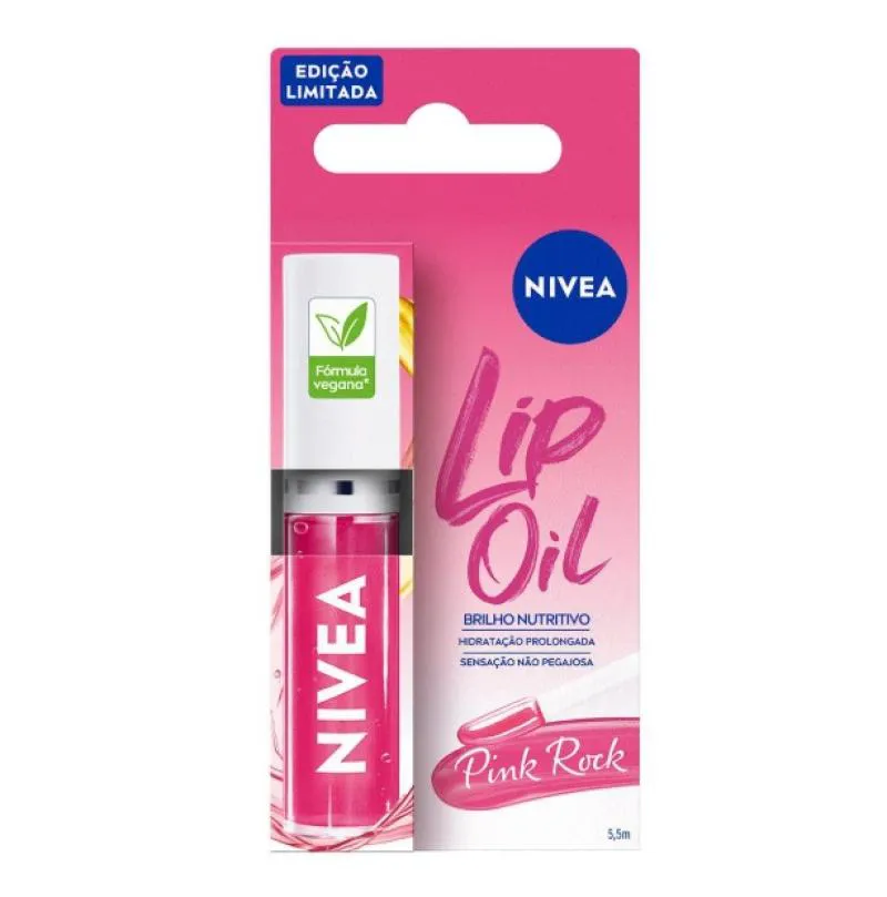 Hidratante Labial Lip Oil Nivea Pink Rock 5,5Ml — Nivea | Farmácia Resyla