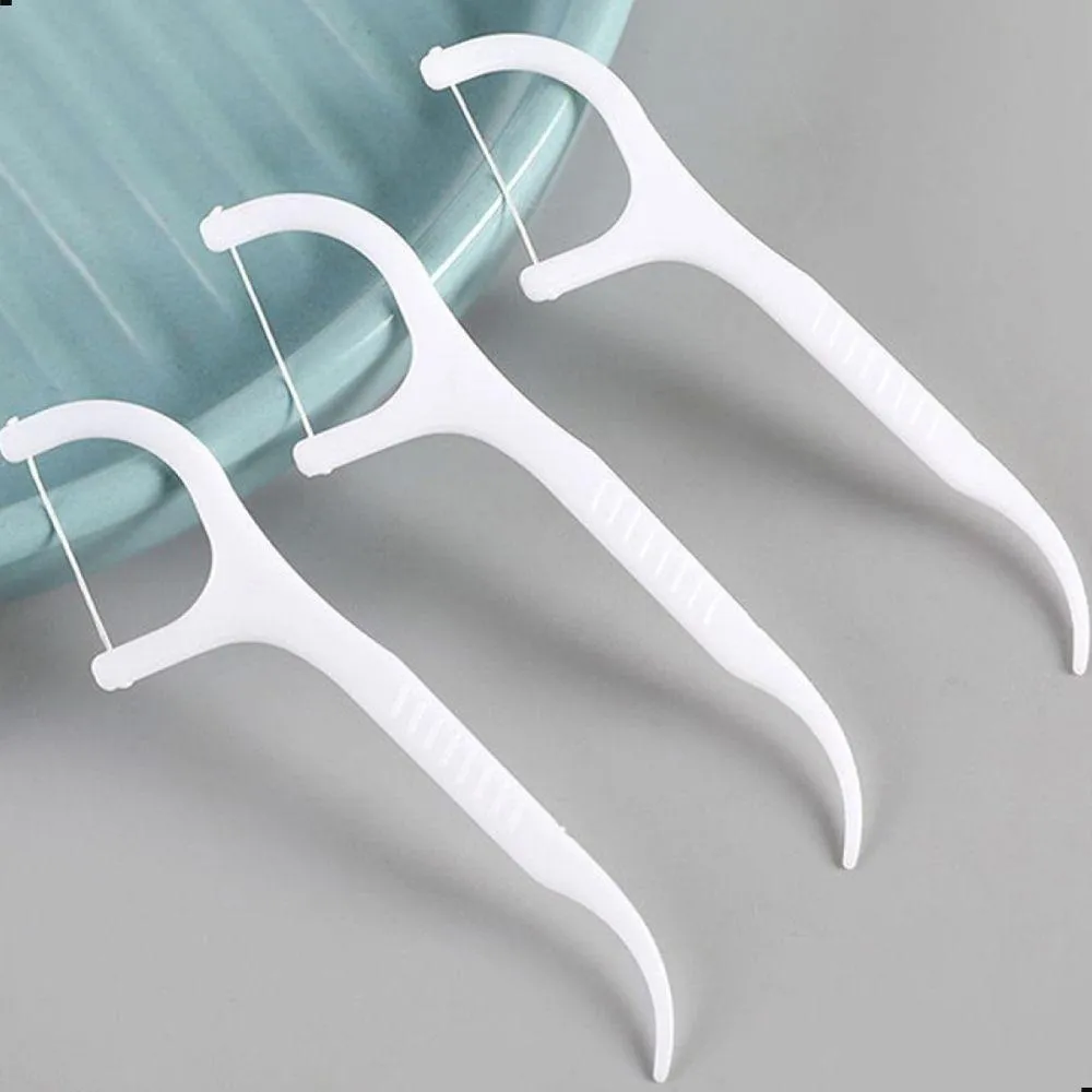 Kit 30 Fios Dentais com Cabo Haste Dental Flosser Descartável Higiene Bucal Portátil — | Farmácia Resyla