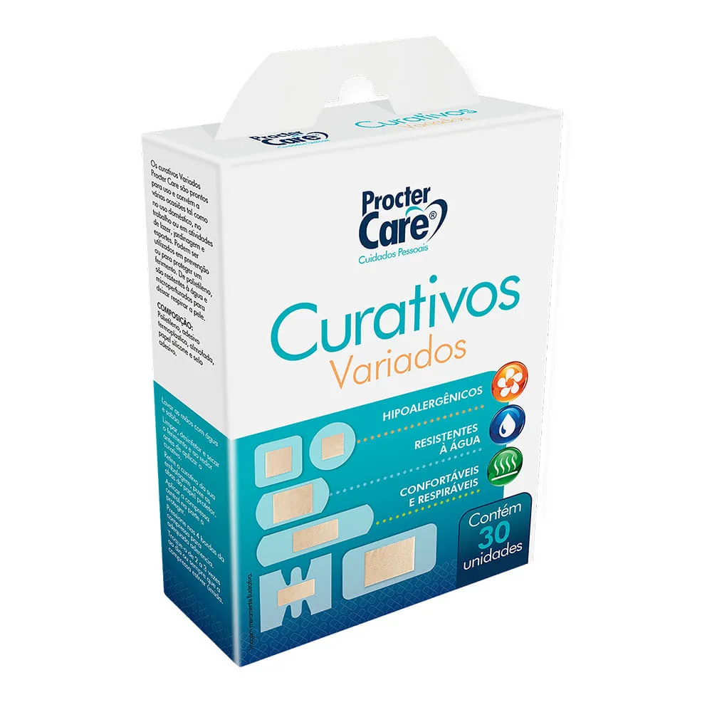 Curativo Procter Care Variados Com 30 Unidades — | Farmácia Resyla
