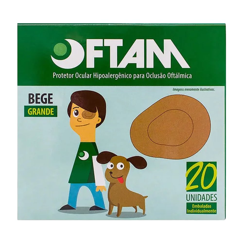 Protetor Ocular Oftam Grande Com 20 Unidades — | Farmácia Resyla