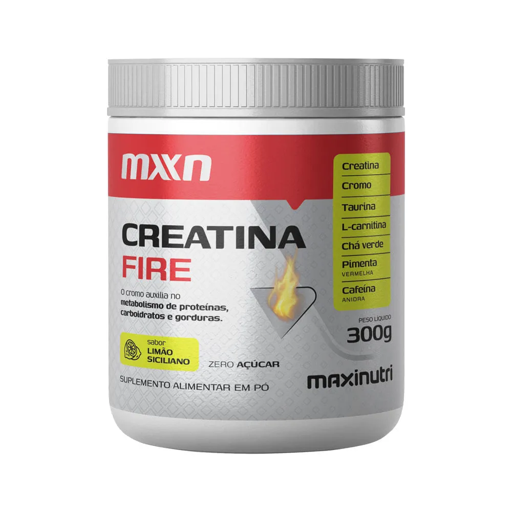 Suplemento Alimentar Creatina Fire Maxinutri Sabor Limao Siciliano 300gr — | Farmácia Resyla