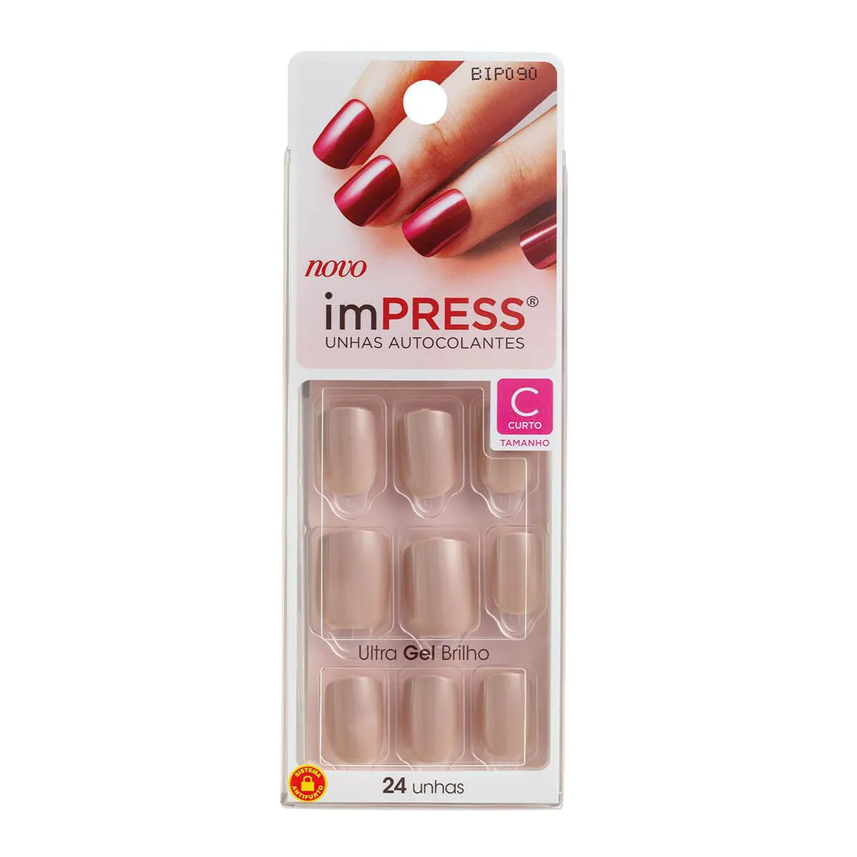 Unhas Autocolantes Impress Girlie Girl Curto com 24 Unidades — | Farmácia Resyla