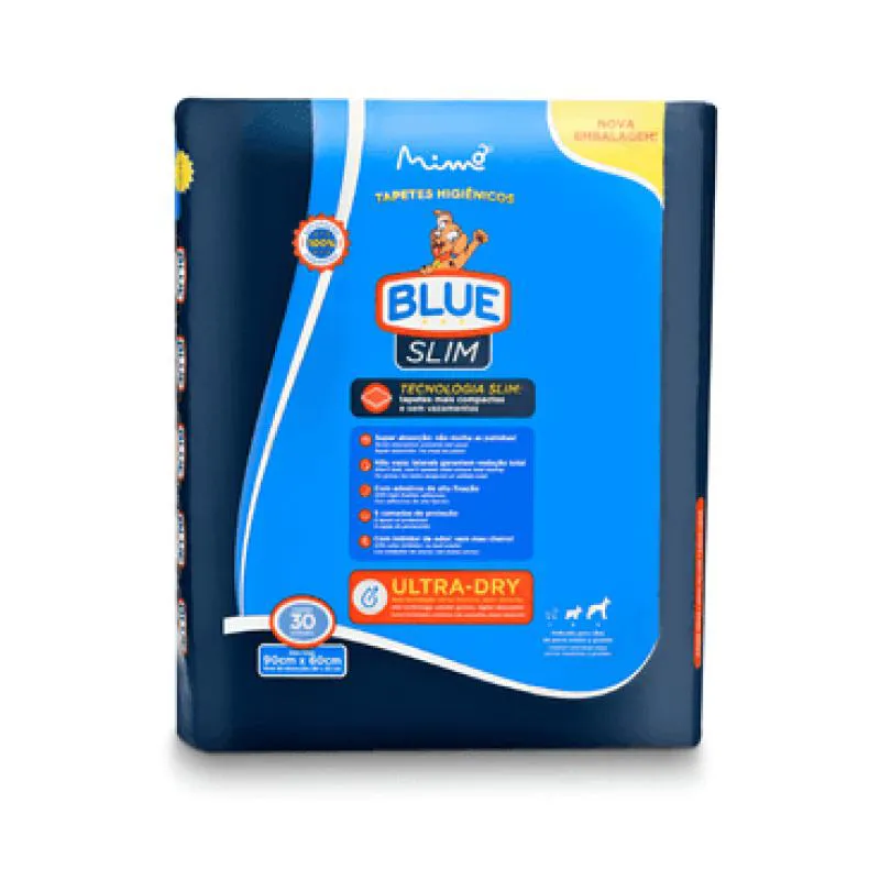 TAPETE HIGIêNICO BLUE SLIM C/30 - 90CM X 60CM — | Farmácia Resyla