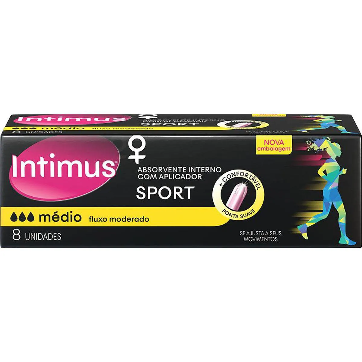 Absorvente Interno Intimus Sport Médio 8 unidades + Aplicador — Intimus | Farmácia Resyla