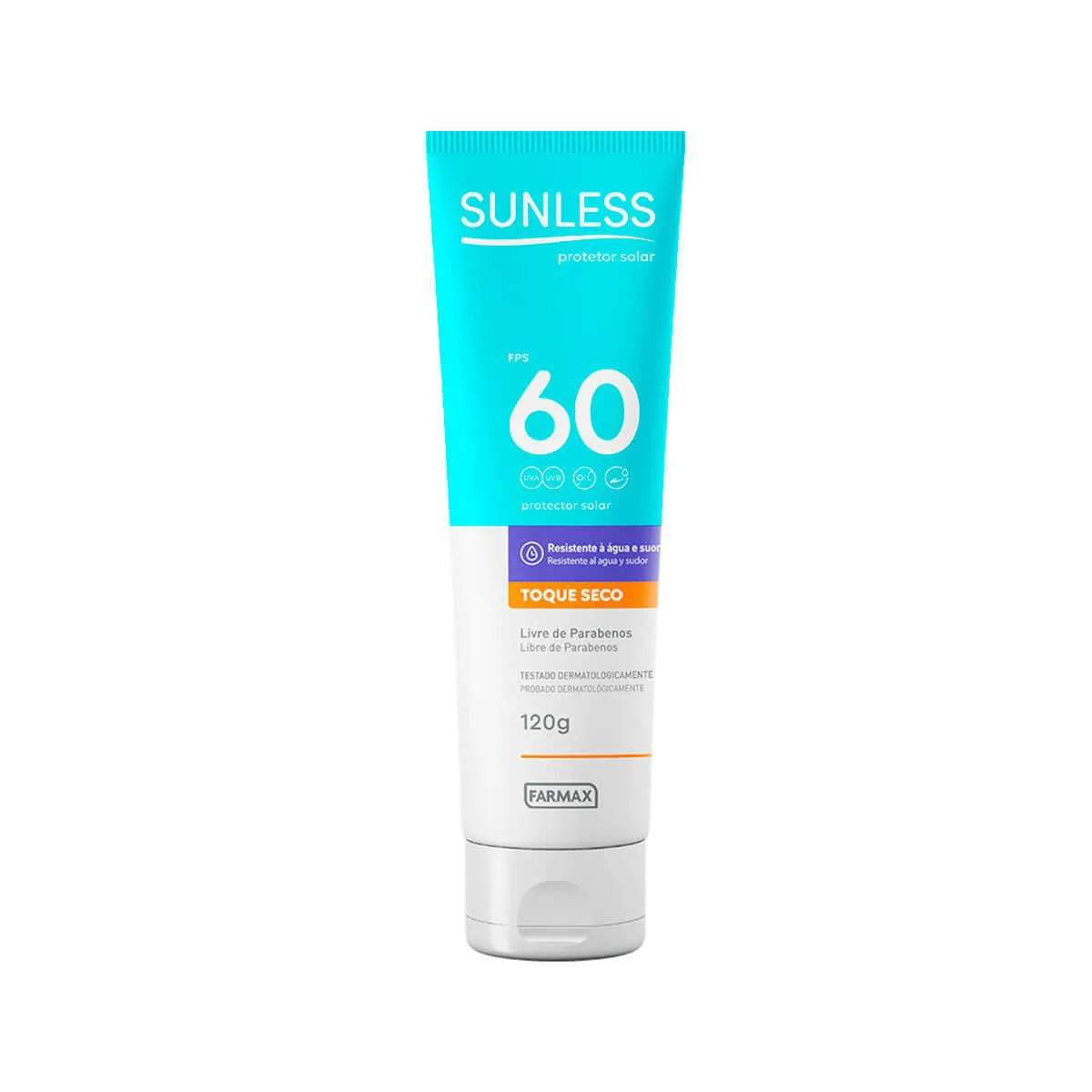 Protetor Solar FPS 60 Sunless 120g — | Farmácia Resyla