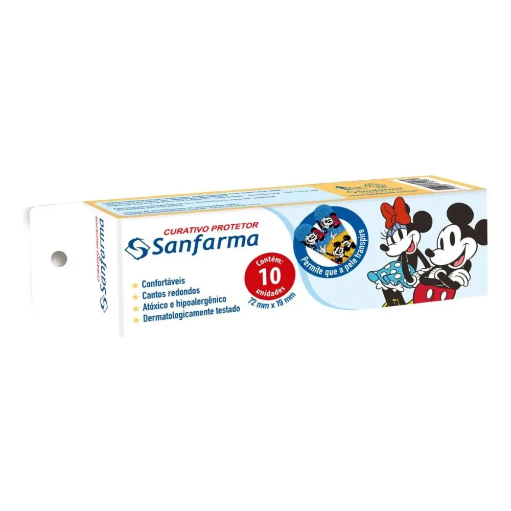 Curativo Sanfarma Mickey E Minnie 10 Unidades — | Farmácia Resyla
