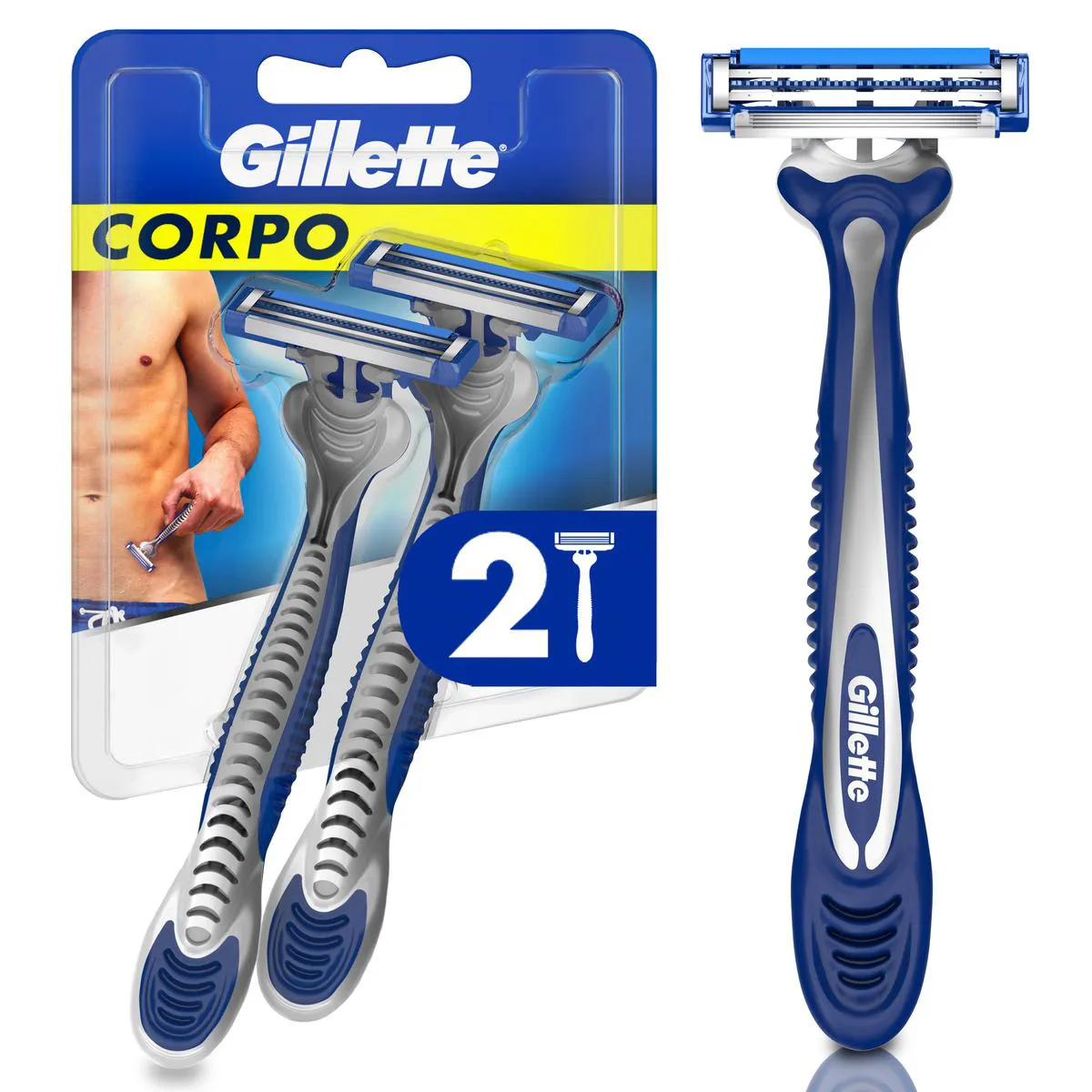Aparelho para Depilação Gillette Corpo Descartável 2 unidades — Gillette | Farmácia Resyla