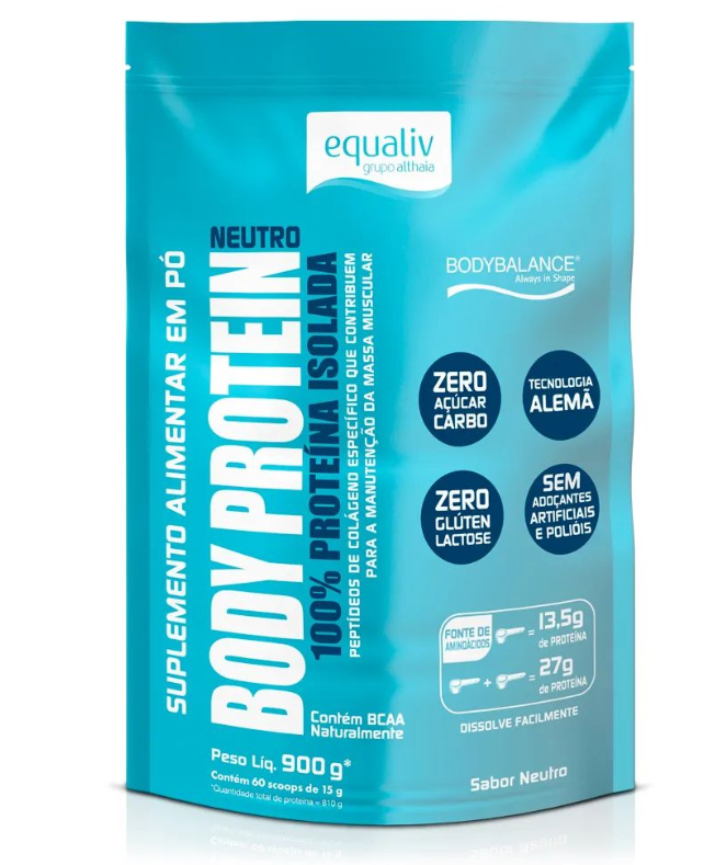 Equaliv Body Protein 100% Isolada Sabor Neutro 900g — | Farmácia Resyla