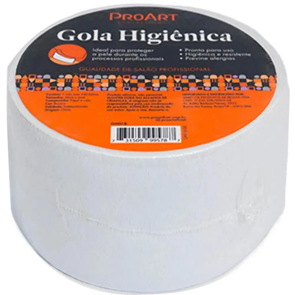 01 Rolo de Gola Higienica Protetora Pescoço Proart — | Farmácia Resyla