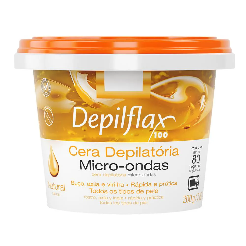 Cera Microondas Natural Depilflax 200g — | Farmácia Resyla