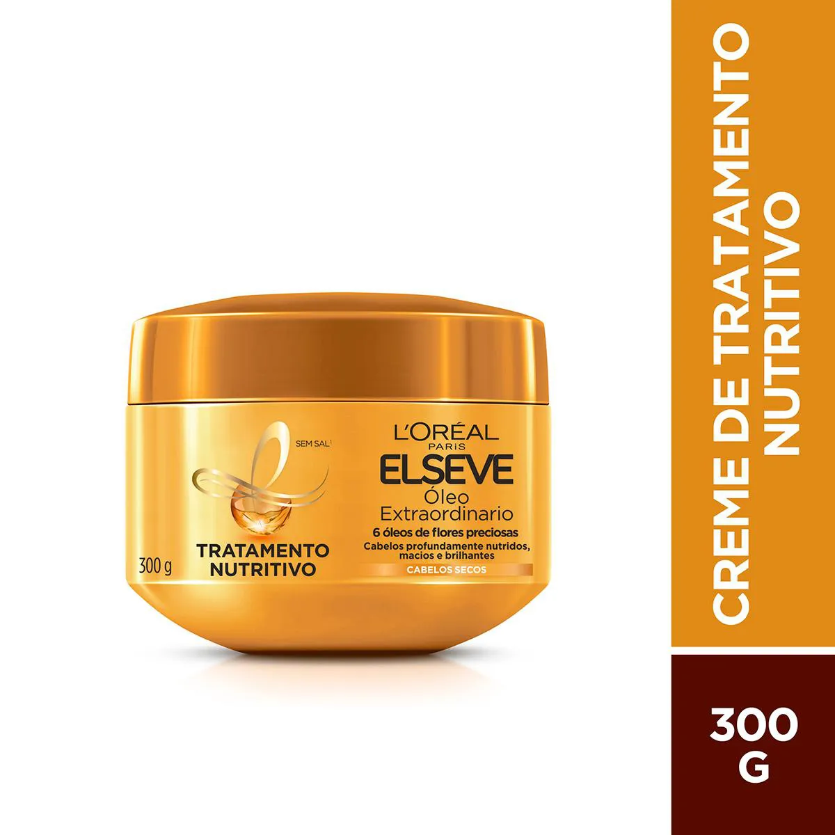 Creme de Tratamento Cabelo Secos L'Oréal Paris Elseve Óleo Extraordinário Máscara Ultra Nutritiva 300g — L'Oréal Paris | Farmácia Resyla