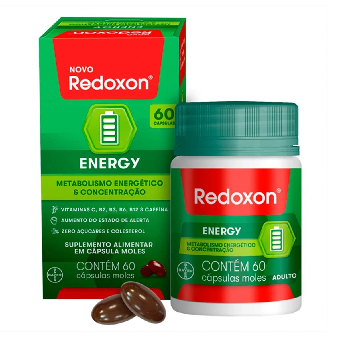 Redoxon Energy 60 cápsulas moles — Redoxon | Farmácia Resyla