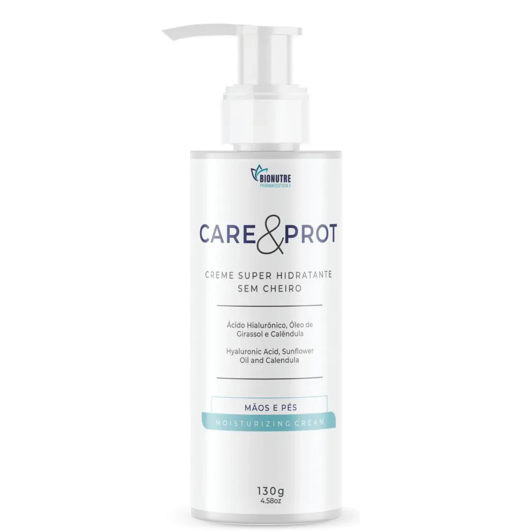 Creme Super Hidratante Pés e Mãos Sem Cheiro 130g Care&prot Bionutre Pharmaceuticals – Quimioterapia — | Farmácia Resyla